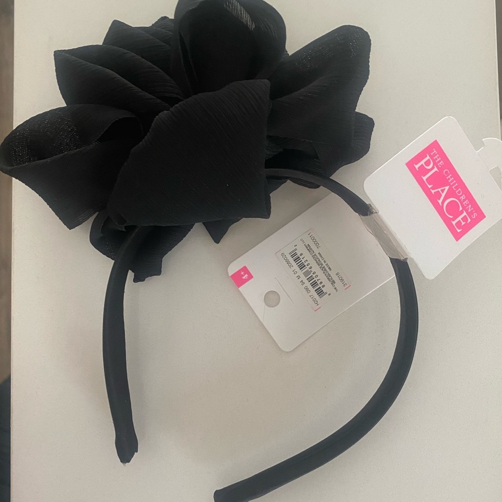 The Children's Place Black Headband with Floral Accent